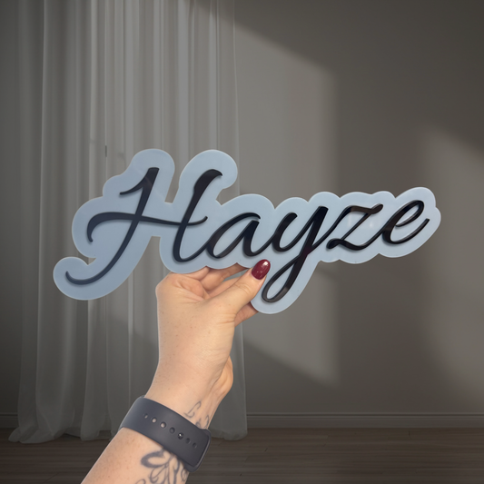 Double Layer Name Plaques
